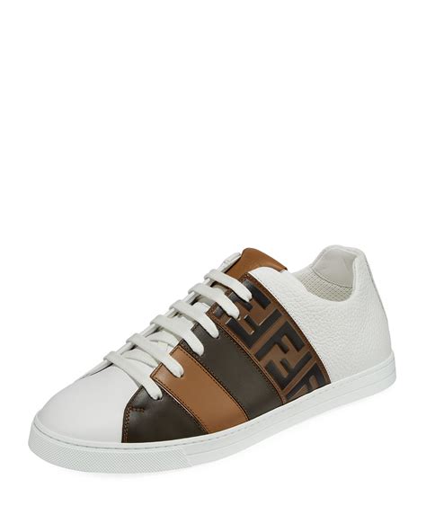 fendi leather low top sneaker|fendi sneakers nordstrom.